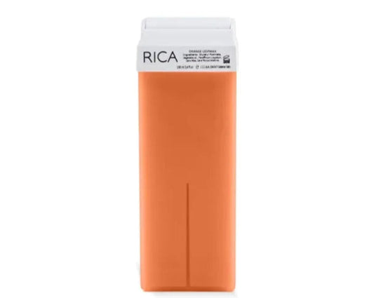 RICA Orange Roll-On Liposoluble Wax 100ml – Energizing Wax for All Skin Types