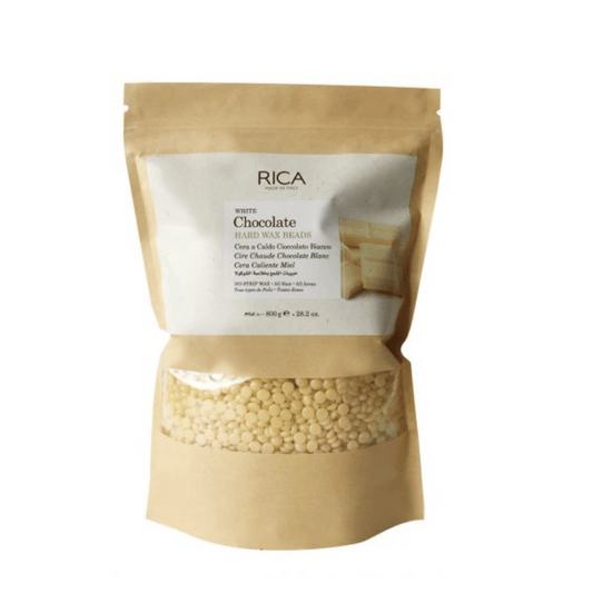 Rica Brazilian White Chocolate Beads Wax 800g – Nourishing stripless wax for sensitive skin at Ziofy.pk